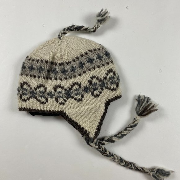 Sharanel Nepal Wool Beanie Hat Toque Cap Women's One Size Fits All Tassel - Picture 3 of 5